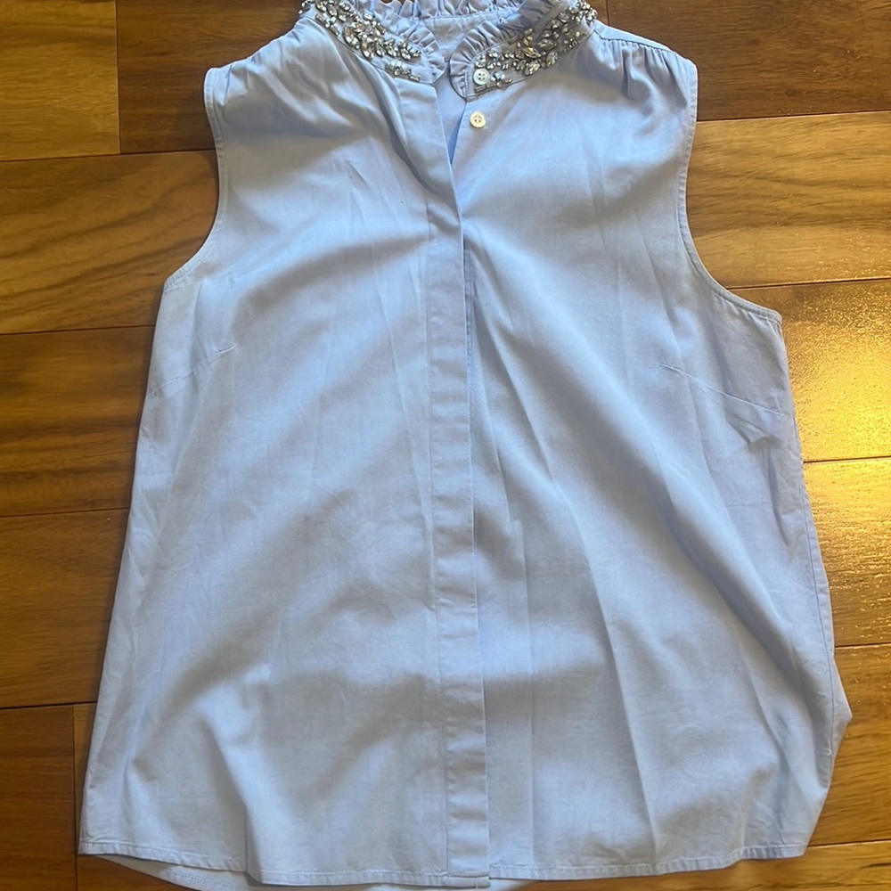 Sparkle collars flannel top!